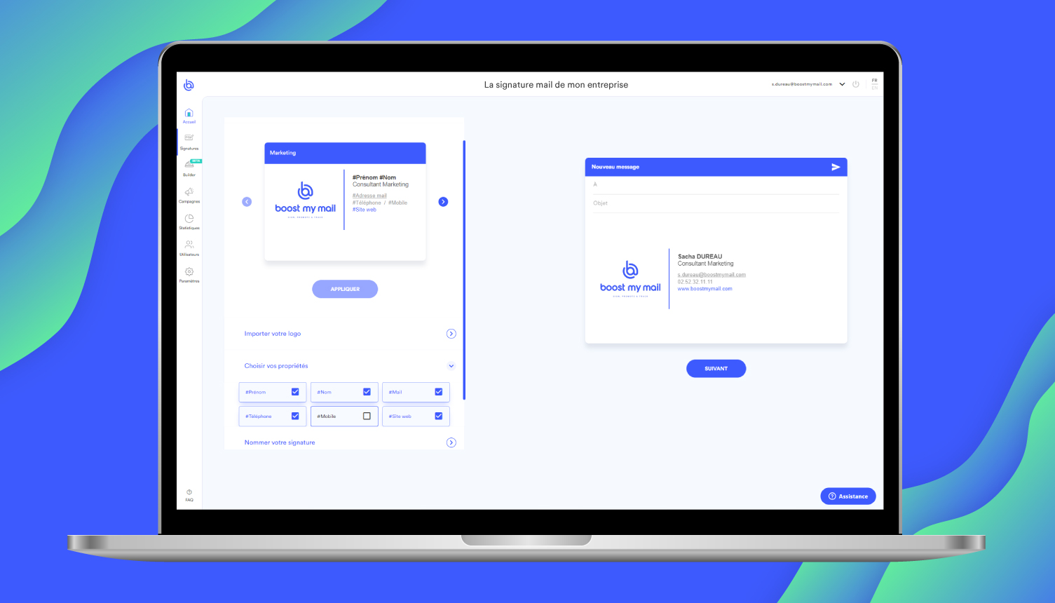 screenshot of Boost My Mail